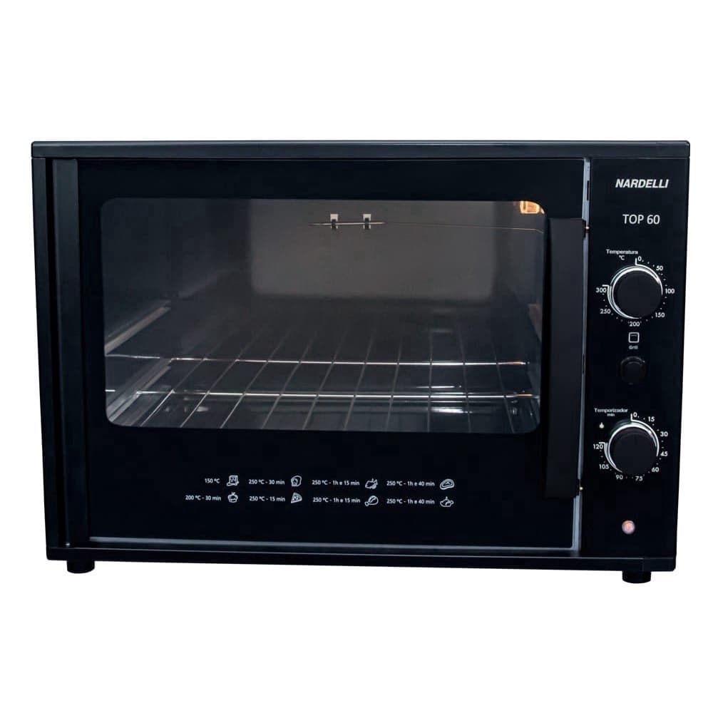 FORNO ELETRICO NARDELLI TOP 60 60L BLACK