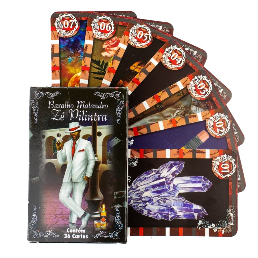 Tarot Baralho Malandro Zé Pilintra 36 Cartas Com Manual