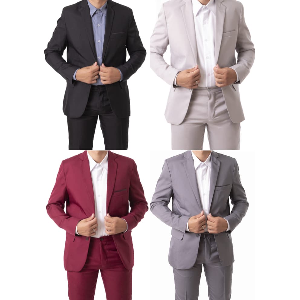 Terno Social Slim Masculino Todas As Cores Completo Alto Padrão