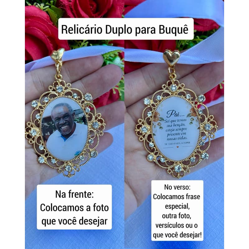 Relicário de Noiva | Relicário para Buquê | Casamentos | Noivas