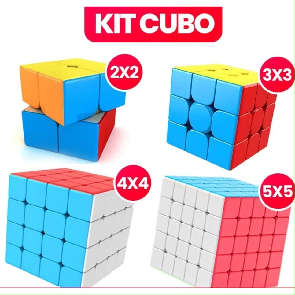 Cubo Mágico2x2, 3x3,4x4,5x5, Moyu Profissional original Lubrificado Regulado