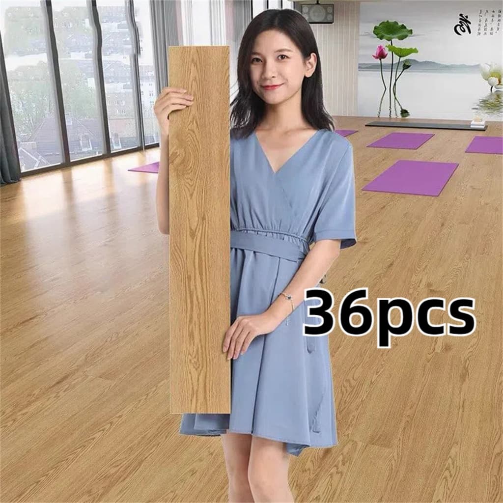 36 pc Piso Painel Revestimento Vinílico Adesivo Lavável Madeira 91,4x15,2cm