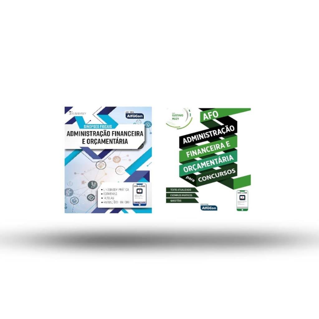 2 Livros AlfaCon: Administração Financeira Orçamentária