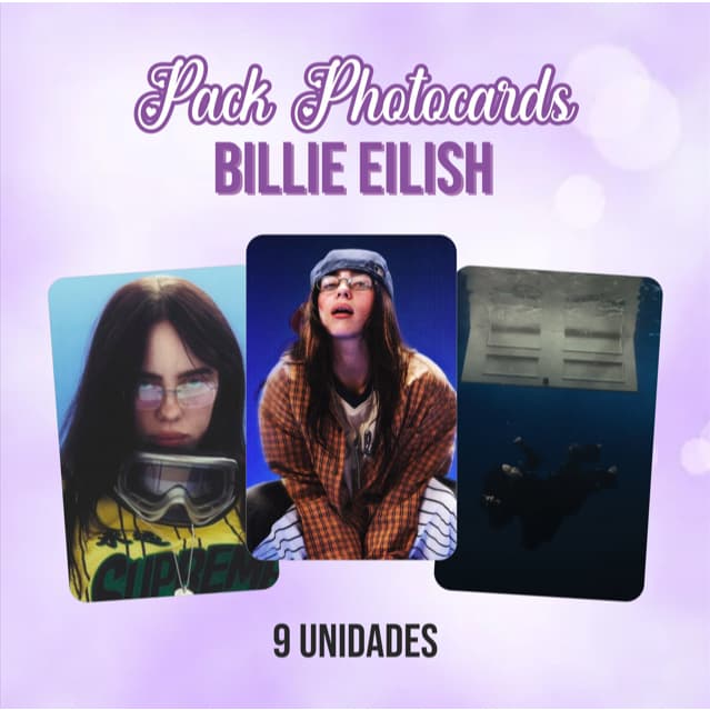 Photocards Billie Eilish - Hit Me Hard and Soft - Packs 9 und