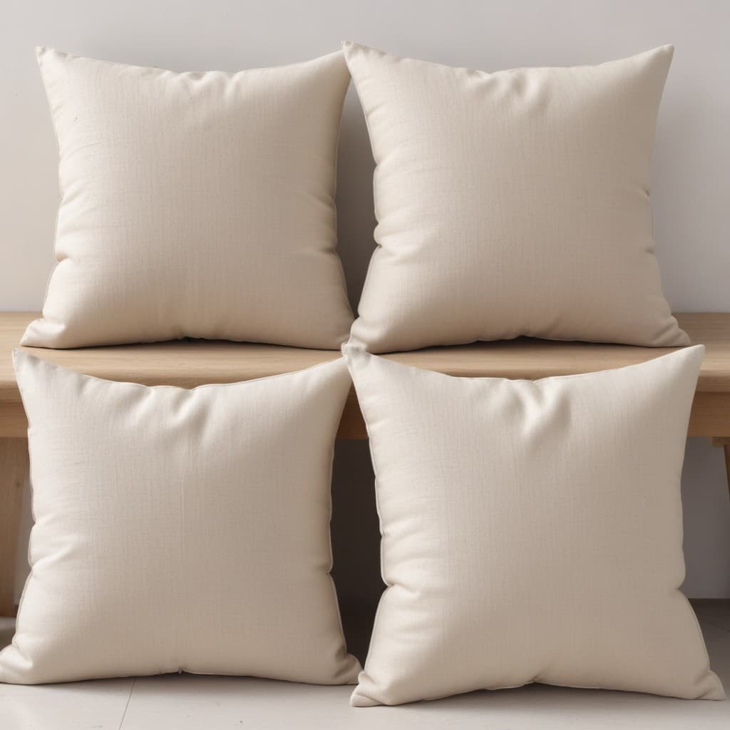 4 Capas Almofadas Jacquard Linho 45x45cm - Várias Cores