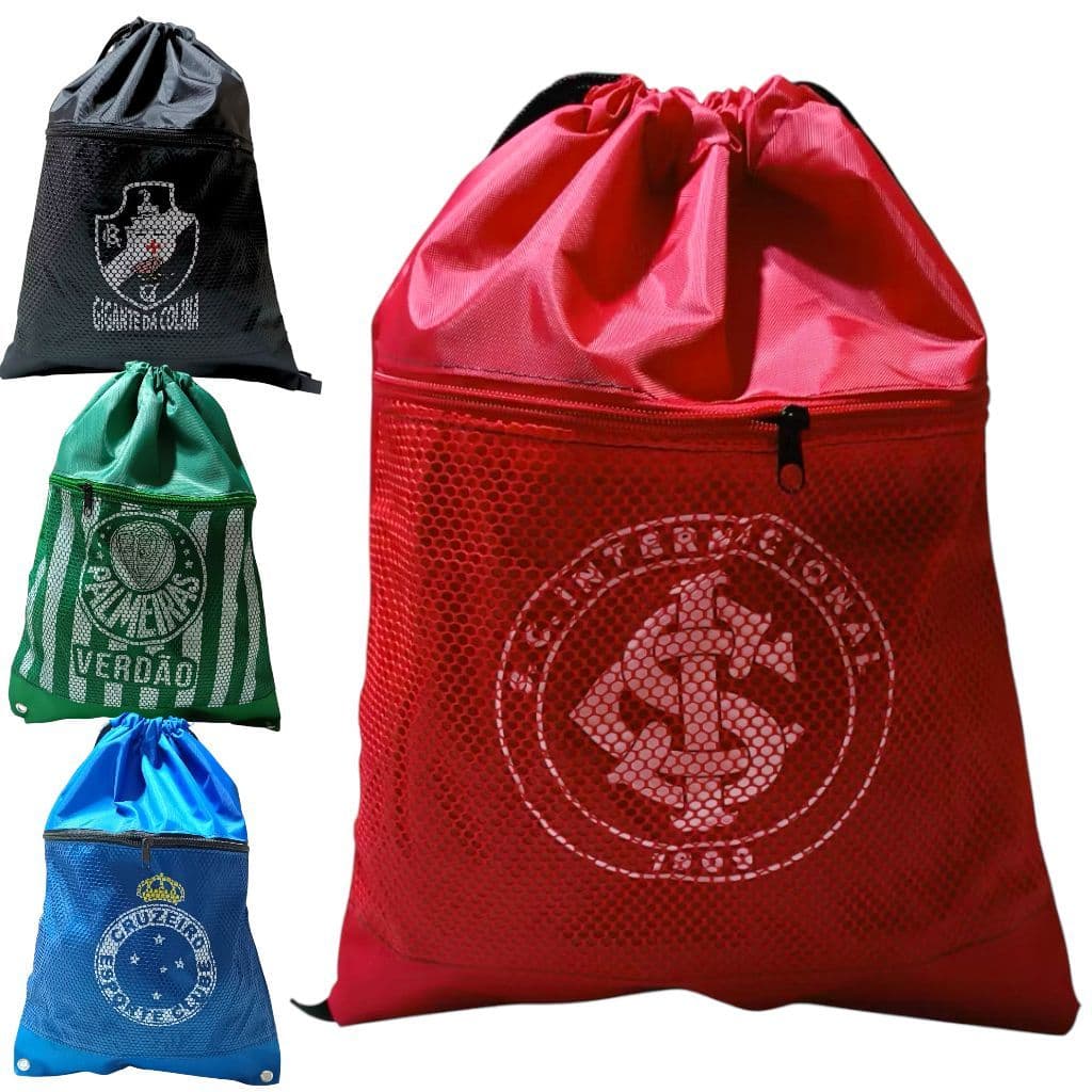 Mochila Saco de Nylon para Academia Ciclismo Futebol Mochila Saco de Time