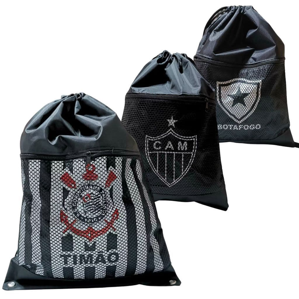 Mochila Bolsa Saco para Treino Academia Times Mochila de Alça Cordinha Bolsa Sacola
