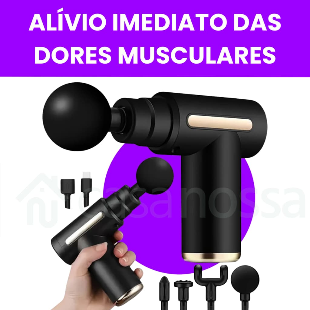 Massageador Elétrico Profissional Muscular Pistola De Massagem Original