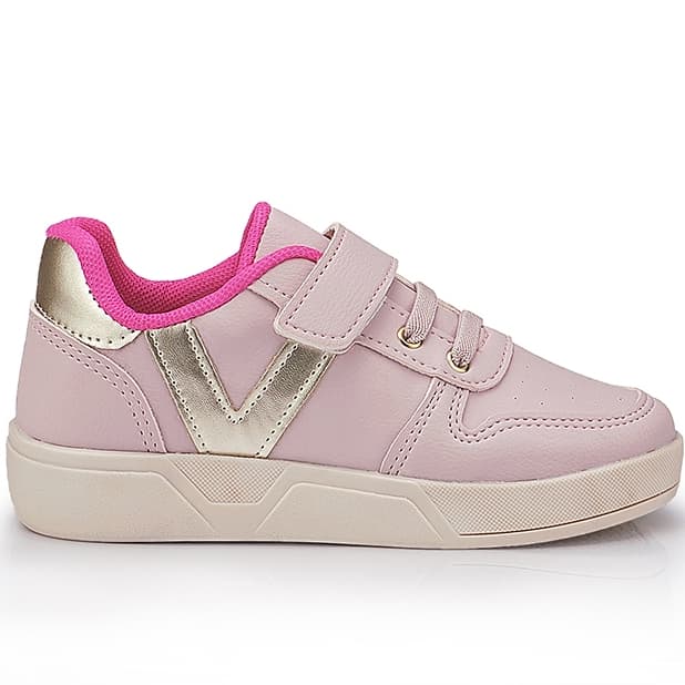 Tênis Infantil Menina Casual Com Carrapicho Super Leve e Confortável