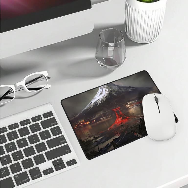 Mouse Pad Gamer Ergonômico Quadrado Borda Costurada 24x18cm Diversas Estampas