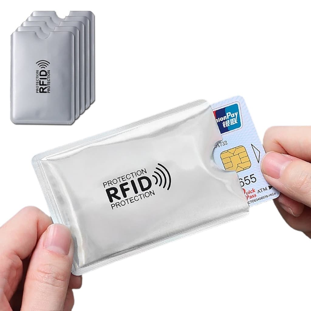 Kit 10 Capa Carteira Porta Cartão Anti Furto Bloqueio Aproximação