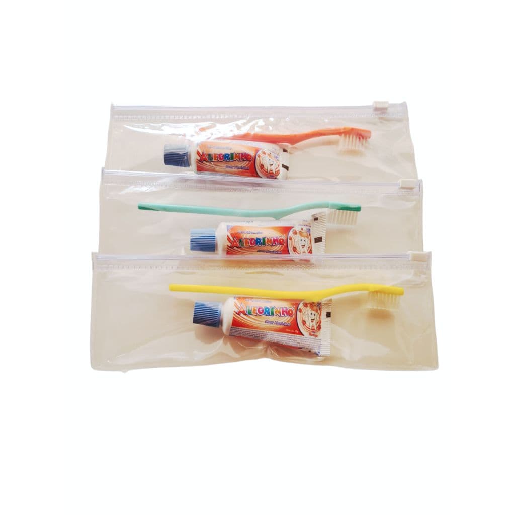 Kit de higiene bucal infantil kit festa pijama (10 kits)