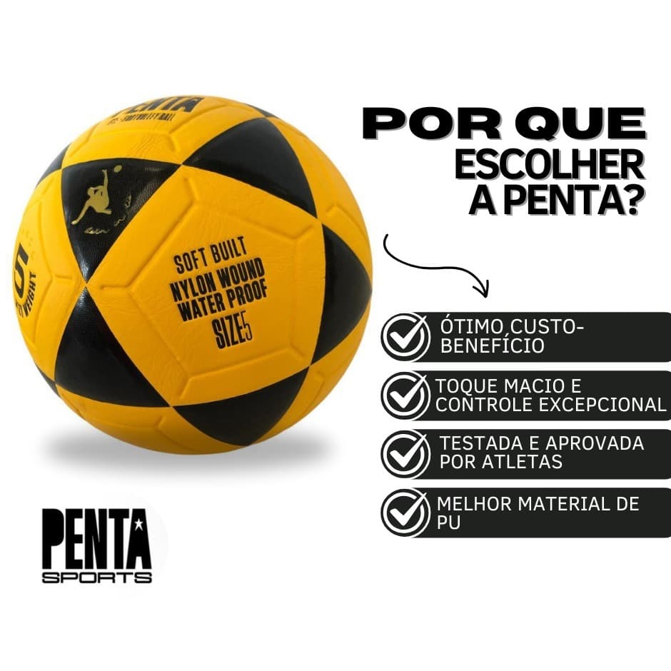 Bola de Futvolei e Altinha Penta FTV Profissional FT5 Futmesa Futevolei Futevoley