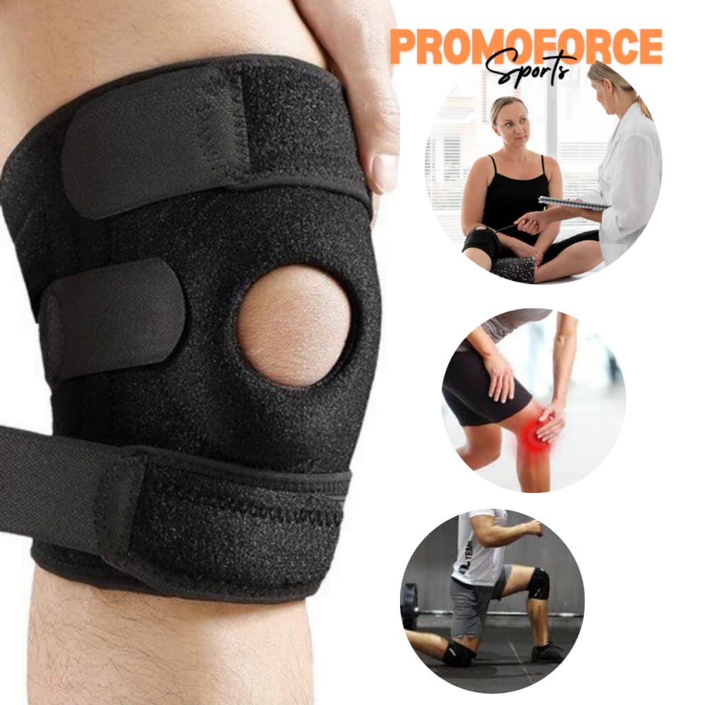Joelheira De Compressão Esporte Ortopédica Patelar Ajustável Volêi Basquete Futebol Premium