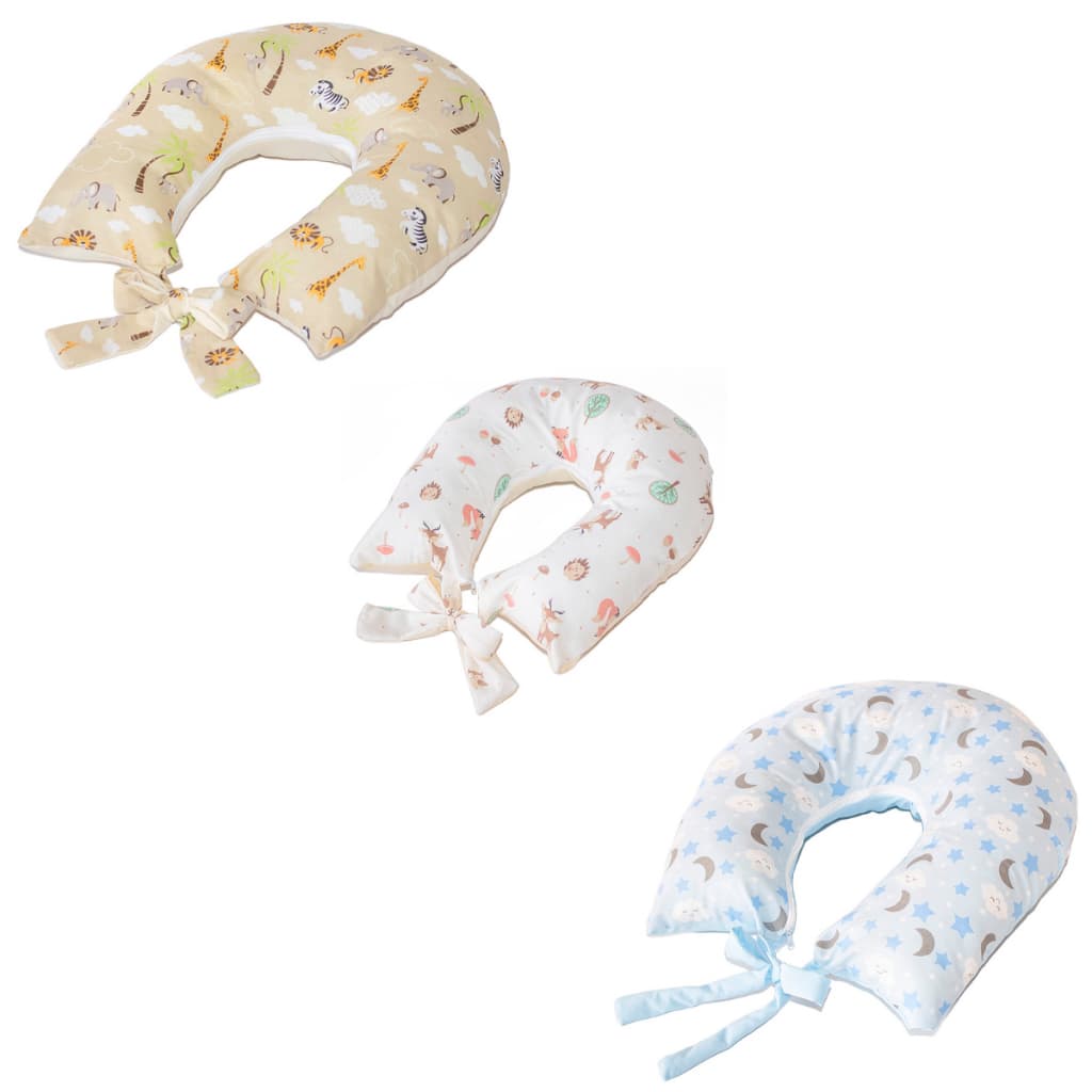 almofada para amamentação travesseiro para amamentar bebê estampa menino