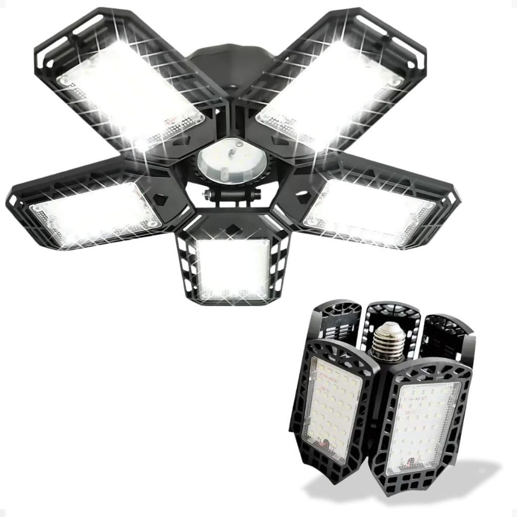 Lâmpada Led 5 Pétalas Dobrável Luminária 80w Ajustável