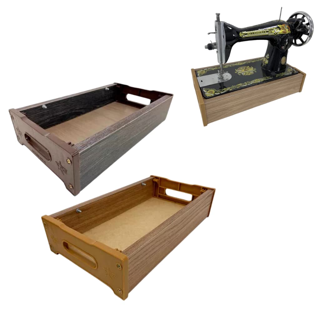 Caixa Base Madeira Máquina De Costura Singer Elgin Vigorelli