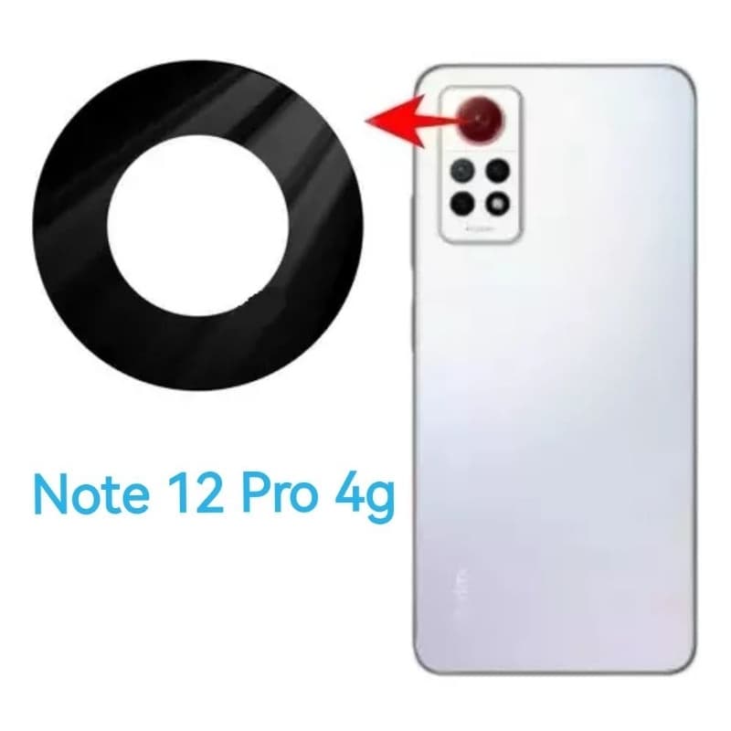 Vidro Lente Camera Traseira Compatível Redmi Note 12 Pro 4g