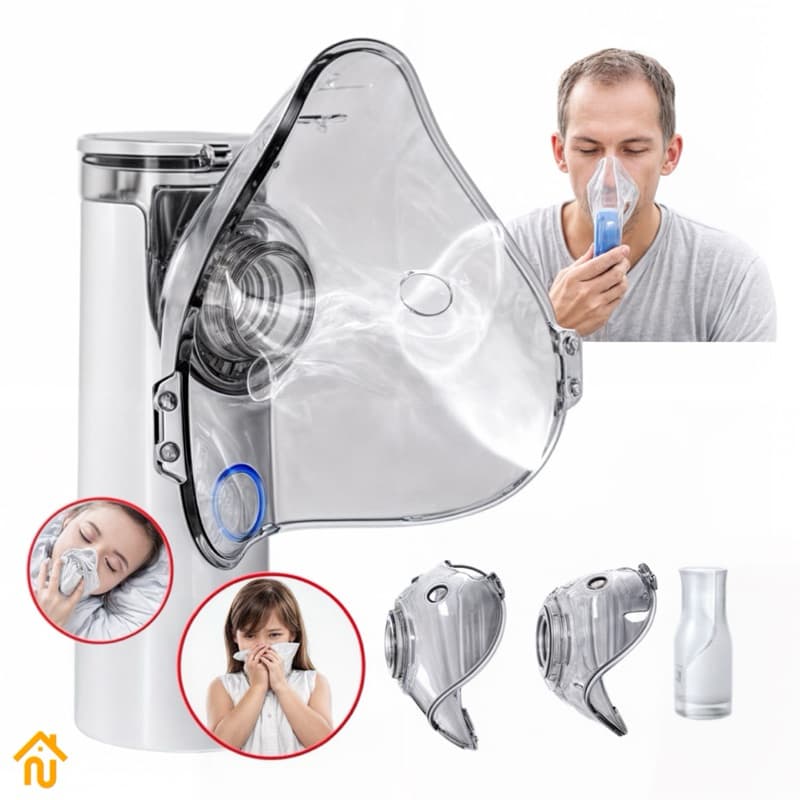 Inalador Nebulizador Compressor Infantil Adulto Bivolt Leve