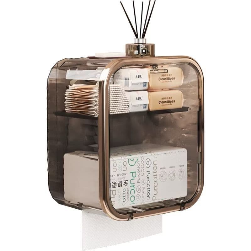 Caixa para Banheiro armazenamento papel higiênico e organizador