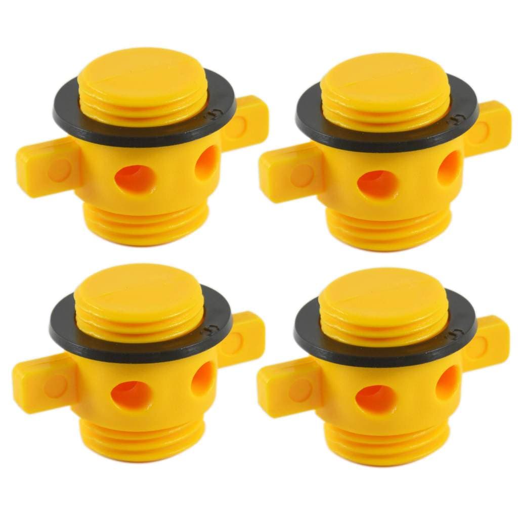 Kit 4 Bujão Bueira P/ Viveiro Dreno Popa P/ Barco 1pol Compatível Levefort Padrão