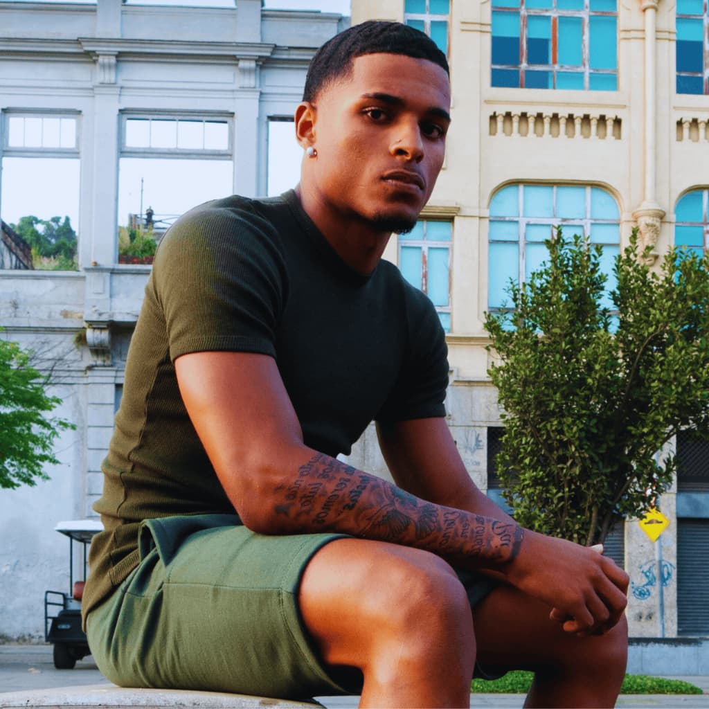 Camiseta 100% Canelada Masculina