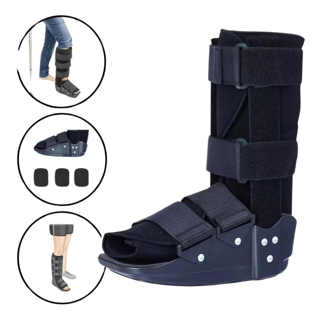 Bota Imobilizadora Ortopédica Curta Ou Longa Preta Take Care