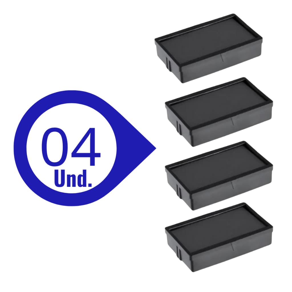 04 Almofada,Refil para Datador S120 COLOP,Nykon 321d,Nykon 301,colop c10,premium 10,nykon 321d