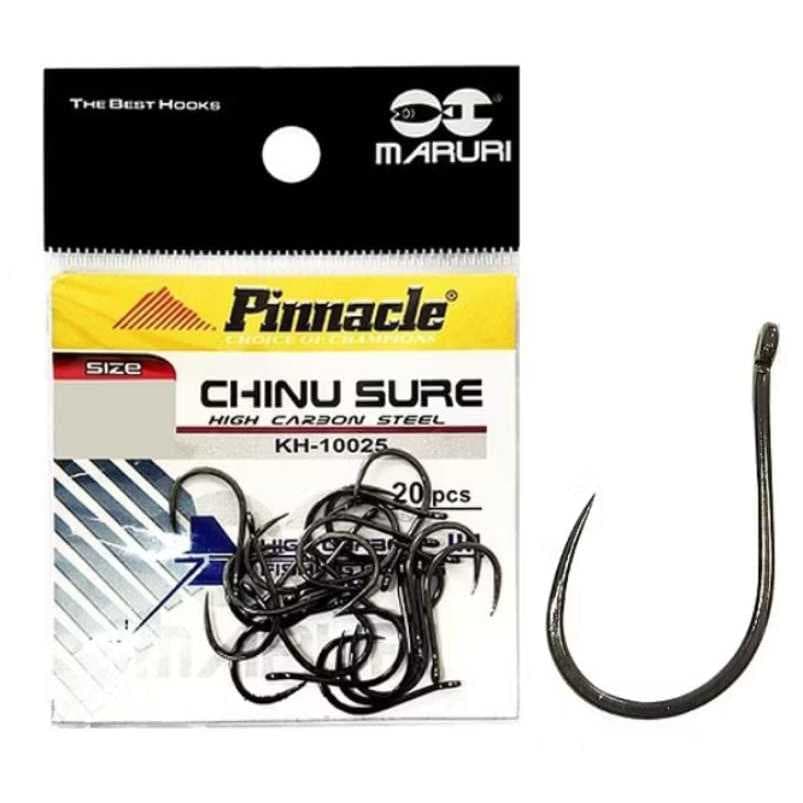 Anzol chinu sure  Sem fisga Pinnacle cartela com 20 unidades