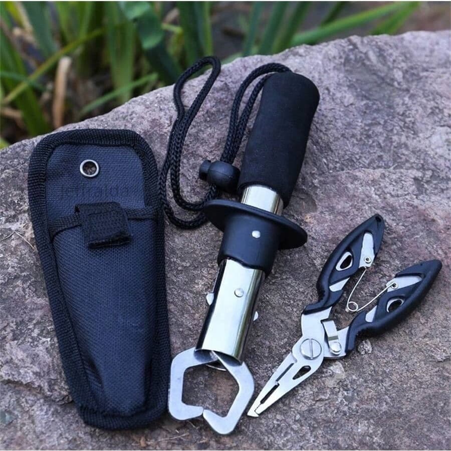 Kit 3Pcs Alicate De Pesca E Ferramentas Multifuncionais Para Os Lábios De Peixe