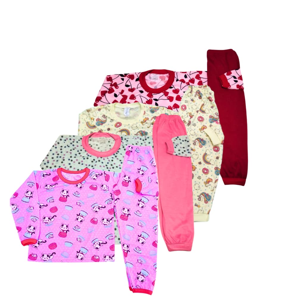 Pijama Infantil MENINAS Roupa de Dormir  .