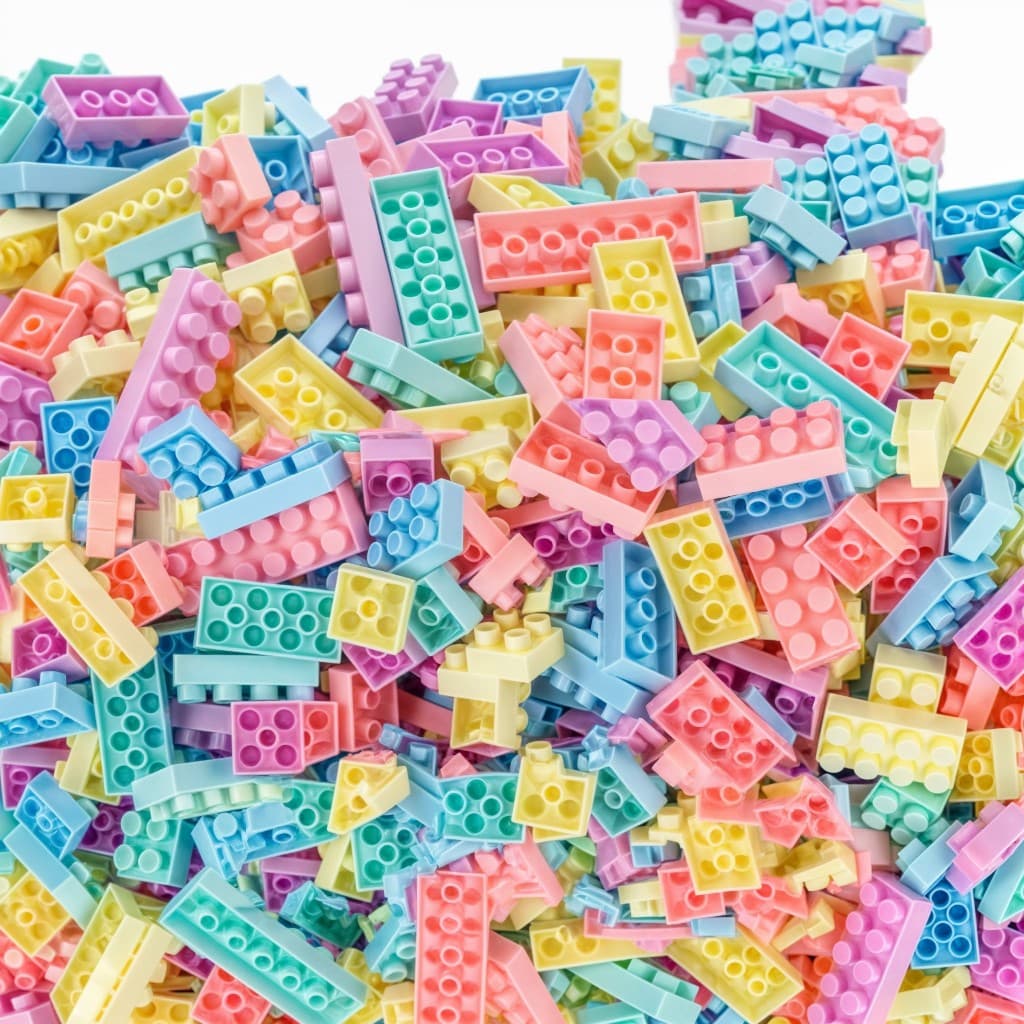 Blocos De Montar Clássico Brinquedo Educativo Leg 100/300/500 Peças