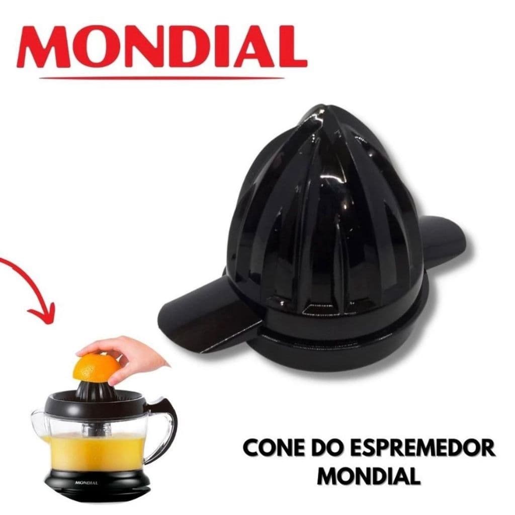 Cone Para Espremedor De Laranja Mondial Turbo Original Preto
