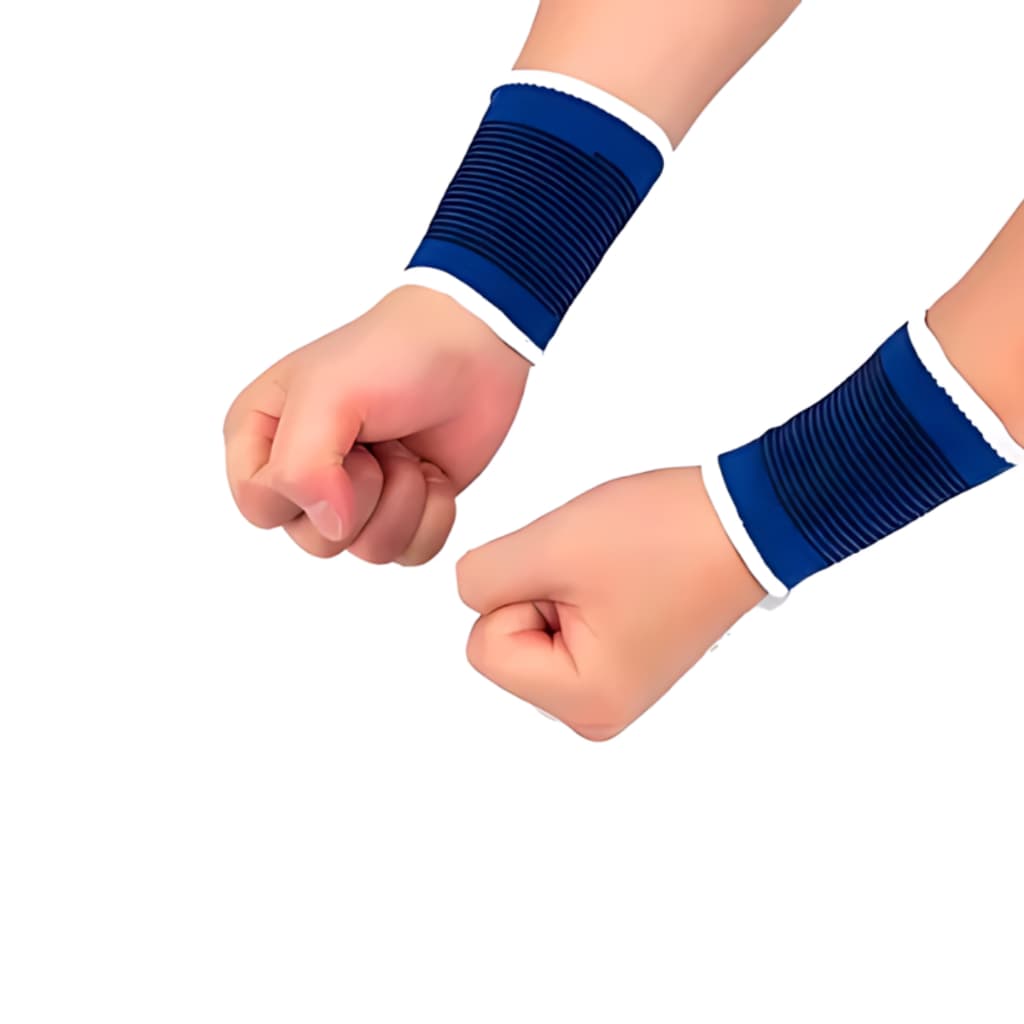 Kit De 2 Munhequeiras Protetores De Pulso Dor Tendinite Previne Lesões