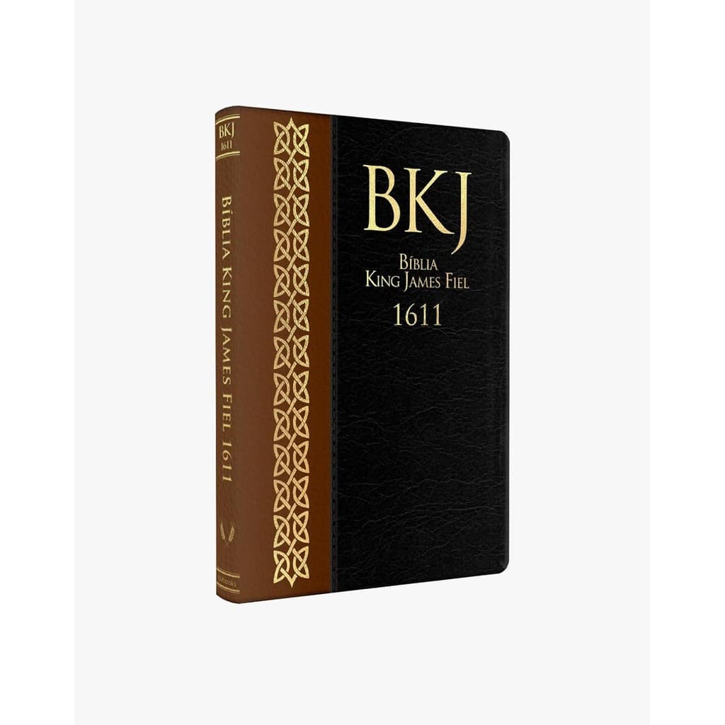 Bíblia King James 1611 | Fiel | Ultrafina | Duotone | Marrom e Preta