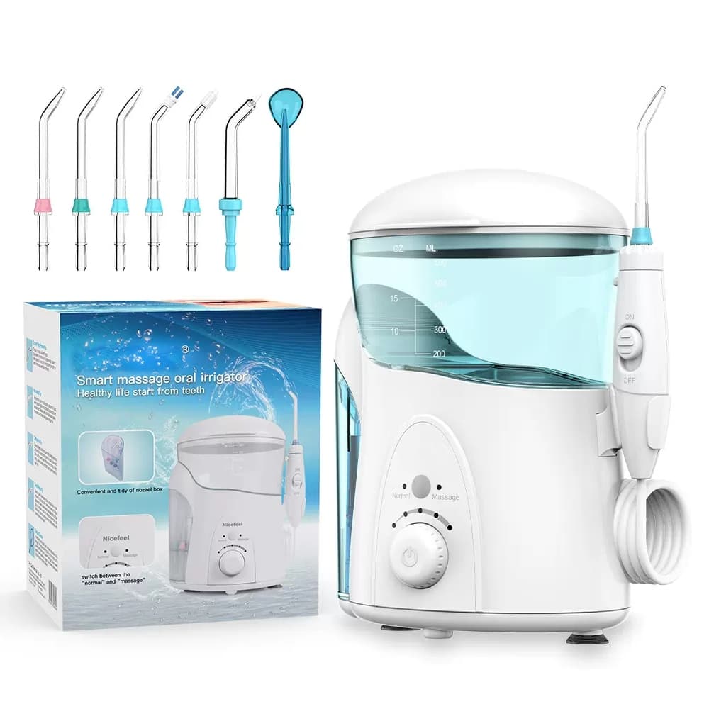 Tanque grande de irrigador oral doméstico para dentes aparelhos 7bicos e10níveis de pressão 127v/220v