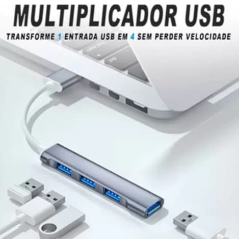 Hub Usb Type-c 4 Portas Usb 3.0 5 Gbps ming