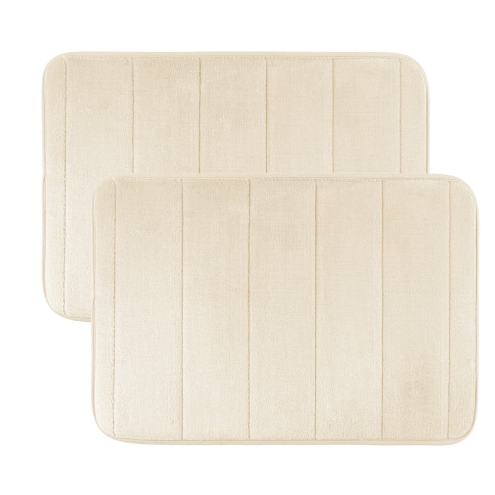 Kit 2 Tapetes Ultra Soft Absorvente Antiderrapante 60x40cm Flannel Veludo