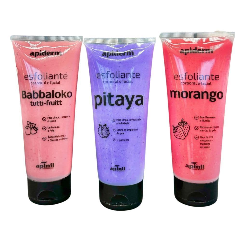 Esfoliante Corpo - Hidratante Esfoliante Corpo e Rosto Apinil
