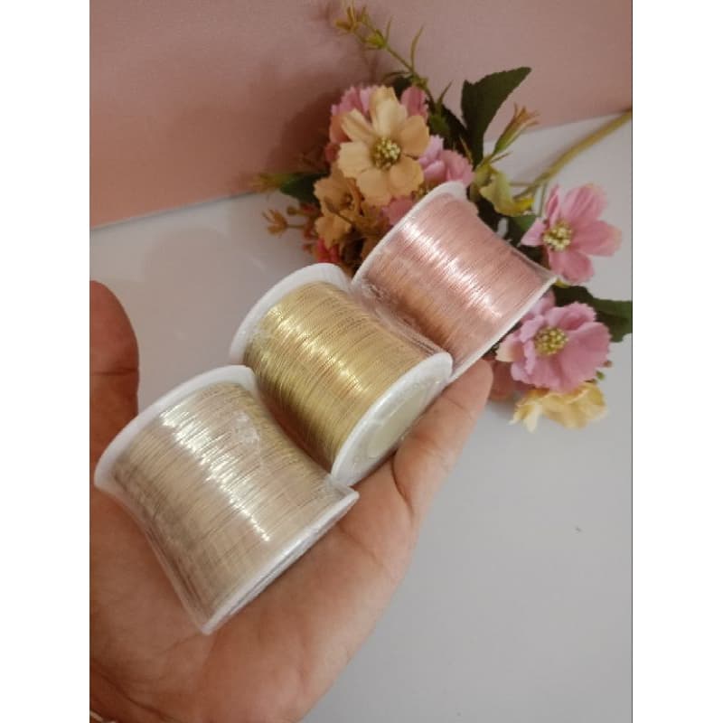 Fio Copper Original 0.5mm – 30m ou 60m | Dourado, Prata e Rosé | Ideal para Laços de Luxo
