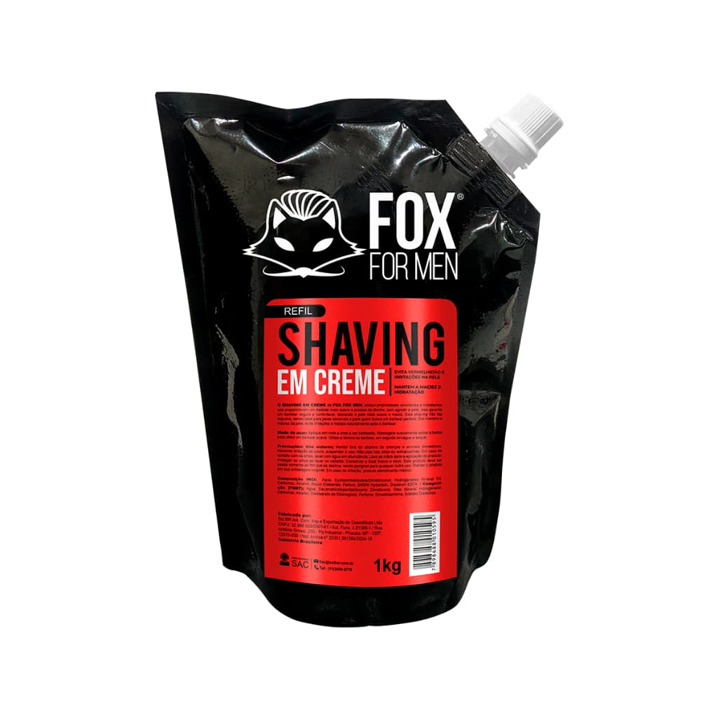REFIL SHAVING CREME 1KG - FOX FOR MEN