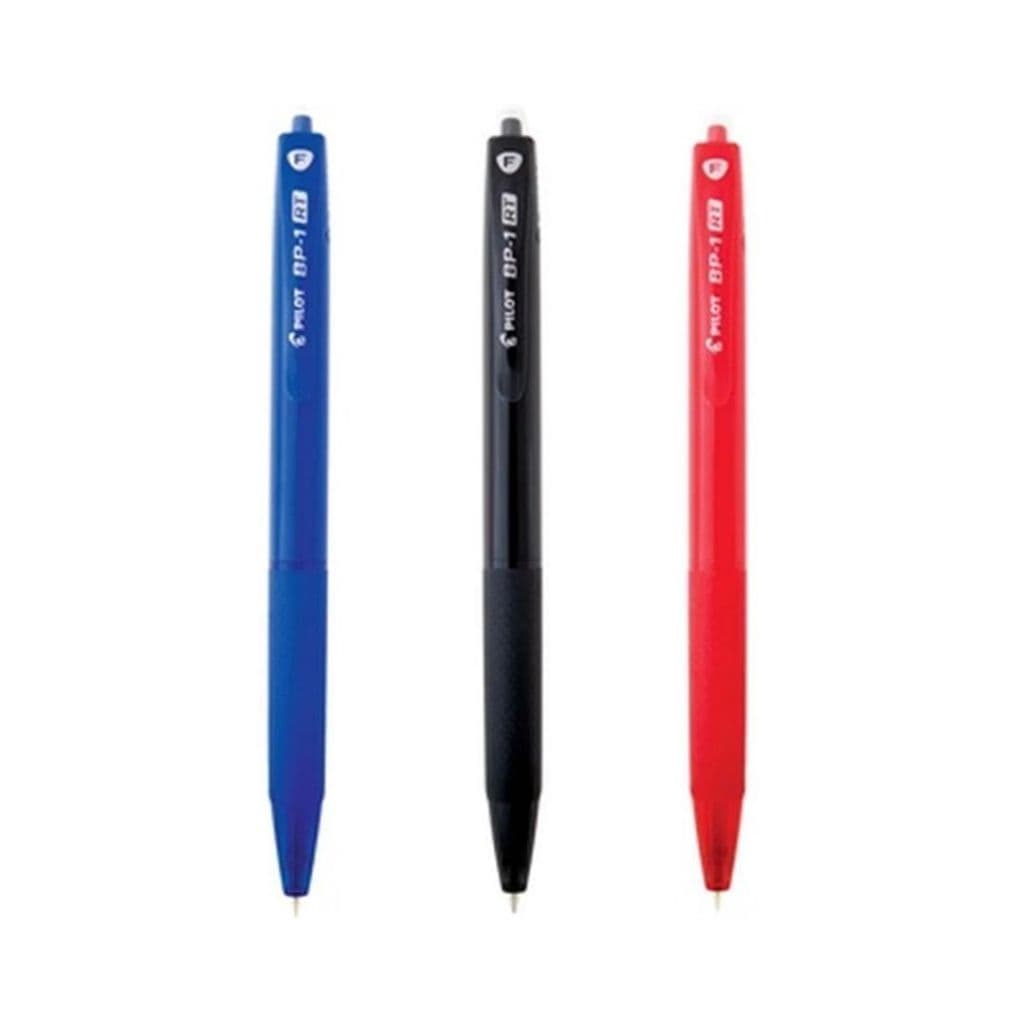 Caneta Esferográfica Fina Retrátil BP-1 0.7 mm (Azul, Preto e Vermelho)  - Pilot