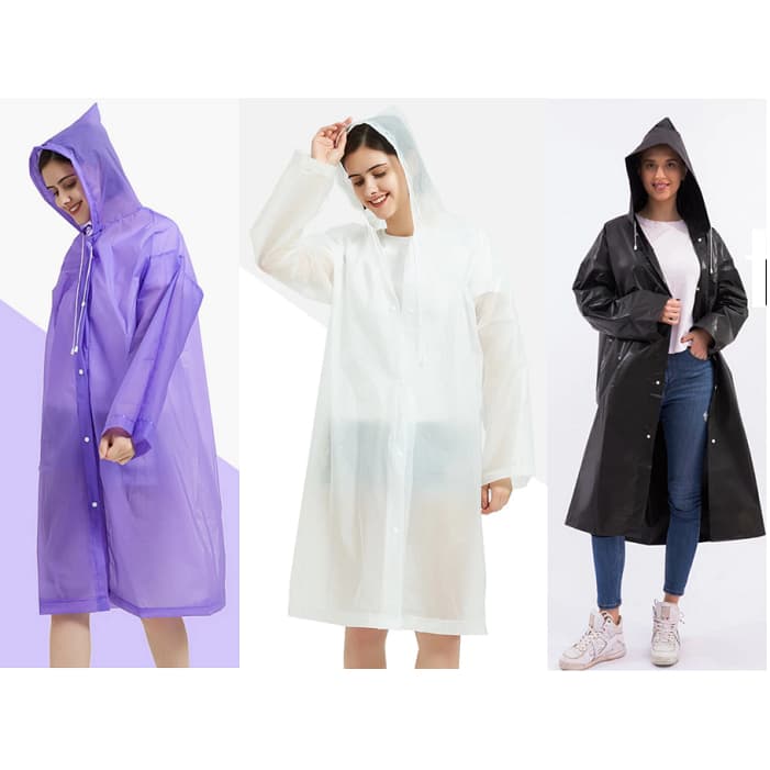 Capa de Chuva Grande com Capuz Unissex Impermeável