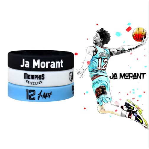 1 PULSEIRA DE SILICONE ASTRO BASQUETE JA MORANT MEMPHIS GRIZZLIES PROMOÇÃO