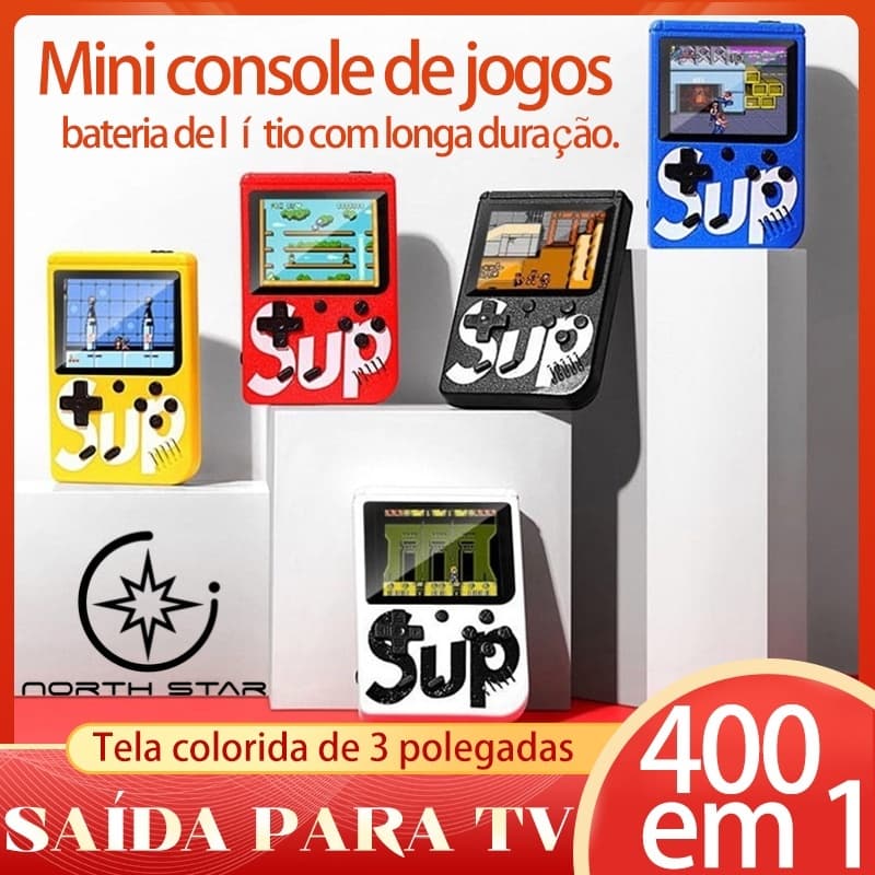 Mini 400 Game Nintendo Vídeo Portátil Jogos Sup Retrô Clássicos Antigos Anos 80