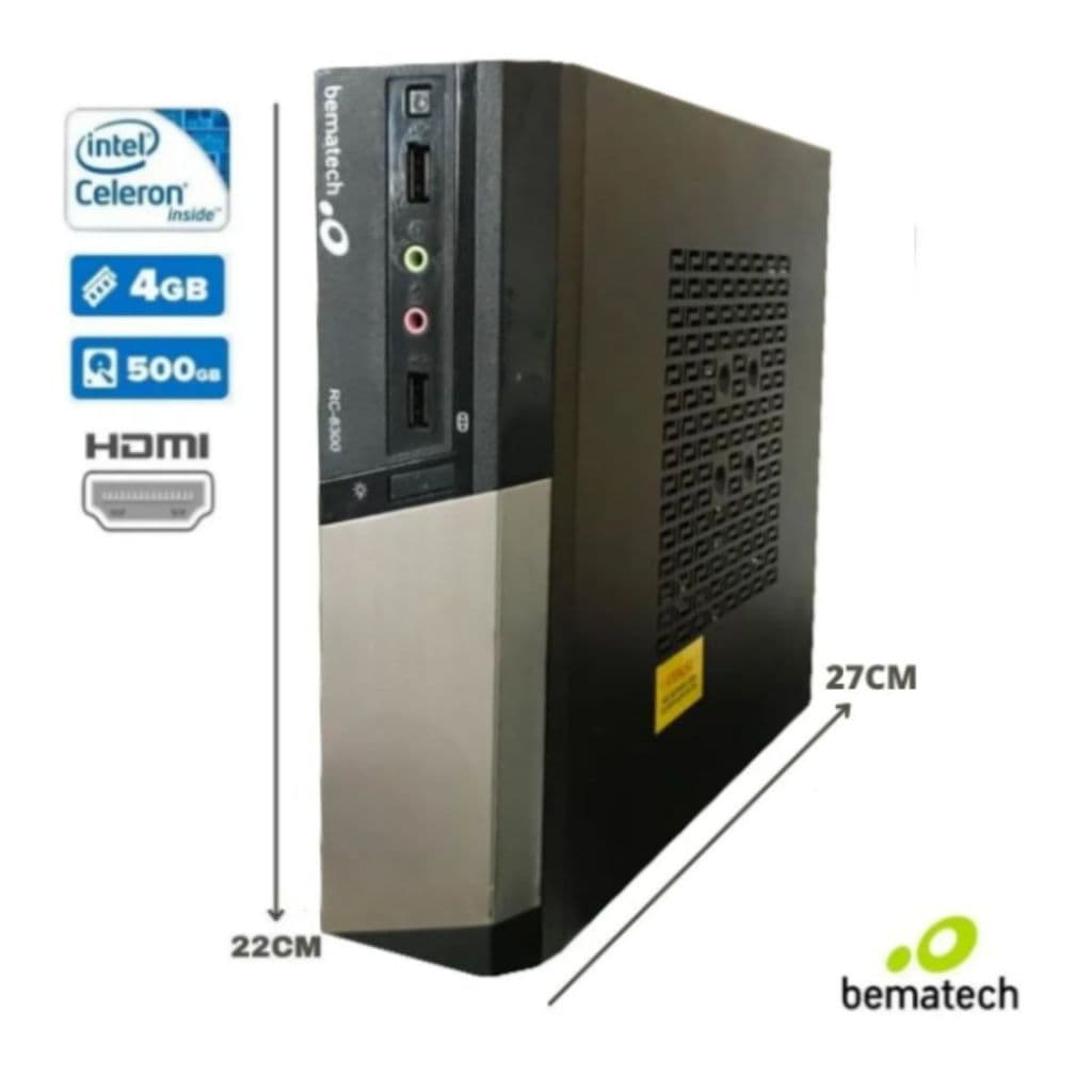 Mini CPU Pdv Bematech Rc8300 usado | Memória 4gb Armazenamento HD 500gb