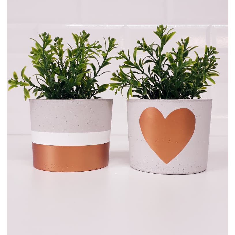 Vasinho Decoração Casa com Planta Artificial  2 unidades