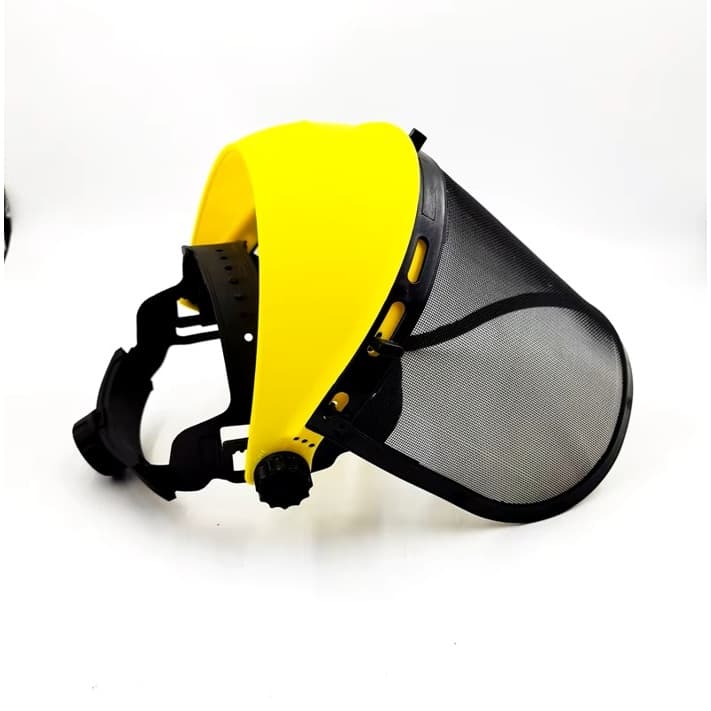 PROTETOR FACIAL COM TELA DE AÇO PARA OPERADOR DE ROÇADEIRA E MOTOSSERRA