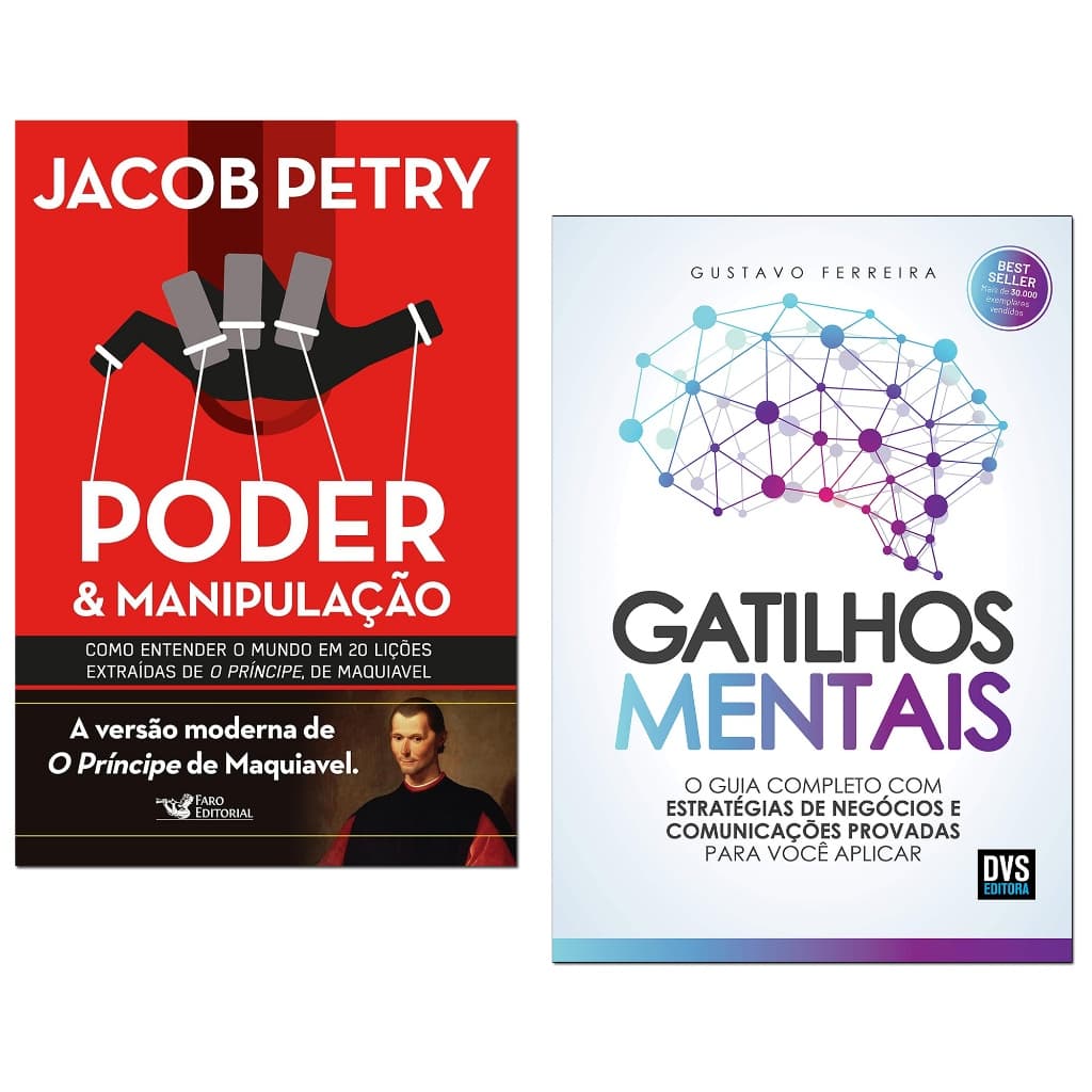 Kit Livros Poder e Manipulação + Gatilhos Mentais