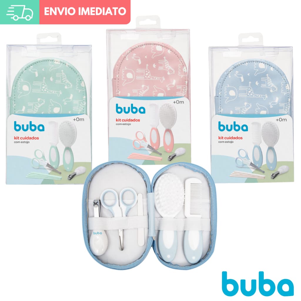 Kit Cuidado Bebê Higiene Manicure Completo Com Estojo Buba